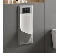 YJYJY Urinal Wall-Mounted Ceramics Intelligent Sensor Washout Men Splash-Proof Spill Proof Adult High Efficiency Flushing Hotel/Public Toilet