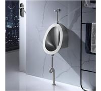 YJYJY Urinal Wall-Mounted for Male 304 Stainless Steel for Men's Bathroom Small Men's Bathroom Toilet