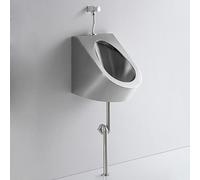 YJYJY Urinals for Men Spill Proof Stainless Steel for Men Spill Proof Nighttime Garage for Men Bathroom Outdoor Toilet Silver-Hand