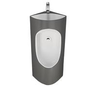 YJYJY Urinals for Men Spill Proof with Wash Basin and Faucet Urinal Wall-Mounted Ceramic Flushing Trough for Household Commercial