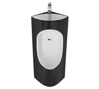 YJYJY Urinals for Men Spill Proof with Wash Basin and Faucet Urinal Wall-Mounted Ceramic Flushing Trough for Household Commercial