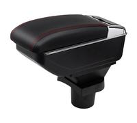 YJYWZH Armrest Compatible with Ford Focus Mk1 Armrest Black Leather Center Storage Box Interior Retrofit Parts