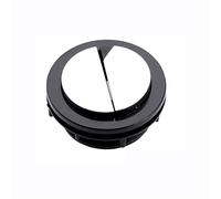 YJzhAHanG Flushing Toilet Button,Toilet Button, Outer Round Diameter 59mm Black Toilet Flush Dual Push Button,Replacement for Toilet Water Tank Ceramic Cover Hole 48-57mm,J18267 Toilet Tank Button