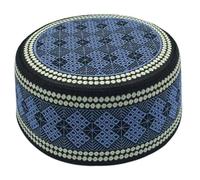 YJZQ Bigger Heads' Embroidered Islam Prayer Hat for Men's Skull Cap, Color 1130