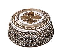 YJZQ Embroidered Islamic Men's Skull Cap Hat Muslim Prayer Hat Cap for Man Islam Cap Kufi Headwear, Coffee