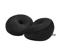 YJZQ Office Beatiful Buttocks Cushion Massage Cushion for Women Buttocks Lift Hips Up Chair Seat Cushion Foldable Seat Pads Lumbar Support Fatigue Relief, Black