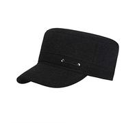 YJZQ Thermal Thick Wool Winter Baseball Cap with Ear Flaps Windproof Snowproof Warm Insulated Winter Trapper Hat Cycling Motorbike Snow Ski Snowboard Headwear Driving Hat Hunting Hat Black