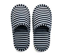 YJZQ Unisex Folding Travel Slippers Anti-Slip Cotton Slippers with Drawstring Storage Bags Non-Disposable Closed Toe Slippers Shoes Footwear, UK women's sizes 37-42, Striped