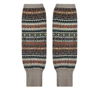 YJZQ Women Winter Striped Knitted Long Socks Ethnic Crochet Leg Warmers Stocking Wool Footless Over the Knee Thigh High Socks Boot Socks Christmas Xmas Birthday Gifts