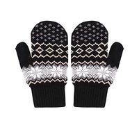 YJZQ Women's Winter Fleece Insulated Knitted Thermal Windproof Snowproof Warm Mittens Super-soft Plush Full Finger Hand Warmers Winter Sports Ski Snowboard Gloves Xmas Birthday Gifts