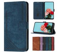 YJZSKRXFAK Fashion Premium Shockproof Leather Card Holder Slots Kickstand Cover Flip Wallet Phone Cover Case for Tecno Pova 6 5G-Royal Blue