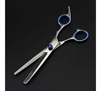 YK SCISSORS Professional Barber Hair Cutting Scissors, Shears Hairdressing Stainless Steel Scissor for Hairdressers and Home Use Multipurpose,A,tooth cut 6 inch