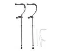 YKCITSQTR Ergonomic Crutches for Adults, Shock Absorber Underarm Crutches with Arm Support, Double Adjustable Aluminum Crutches for The Elderly and The Disabled It's so kind of you