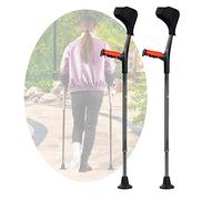 YKCITSQTR Forearm Crutches for Women and Men Lightweight Aluminium Crutches Shock Absorbing Comfy Grip 10 Stops Adjustable 1 Pair of It's so kind of you