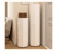 YKCITSQTR High Round Rotating Shoe Rack 360° Lazy Susan Storage for E Modern Vertical Shoe Storage Cabinet (Color: 16.9 in - Gold)