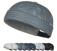 YKDLLF Cappellino da Portuale Uomo Donna Cappello da Marinaio Unisex Berretto Docker Brimless Hat Cap Docker Cap Cappellino da Portuale Uomo Retro Docker Cap Berretto da Motociclista Cappello, Dark