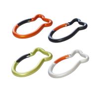 YKEBVPW 4PCS Fish Carabiner Mini Fishes Bone Shape Keychain Clips Cute Cool 3-inch Aluminum Durable Quick Release Auto Locking Spring Loaded Unique Aesthetic for Keys Y2K Fashion