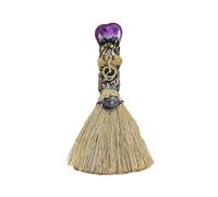 Ykendz Crystal Witch Broom, Amethyst, Powerful Magical Tool for Wiccan Rituals and Cleansing Spaces, Angle-brooms, Broom