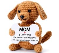 Ykeoo Funny Dog Mom Gifts from Daughter Son, Birthday for Bonus Mama Step Mother in Law, I Love You Mommy Puppy Ornament (Mom)