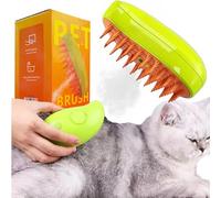 YKHSUAOU Steamy Cat Brush, Cat Steamy Brush, 3-in-1 Steam Brush for Cats, and Spray, Self-Cleaning Steaming Cat Brush with Essence for Care for Massage, Care and Hair Removal