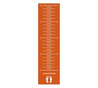 YKJGRTF Standing Long Jump Measuring Mat, Practice Test Pad, Non-Slip Exercise Mats, 3mm Thick(Orange)
