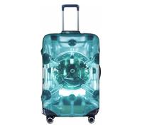 YKJJFVZ Abstraction Biology Chemistry Print Suitcase Protector For Travel,Stylish And Protective Bag Covers For Luggage, White, S