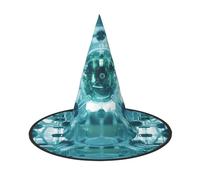 YKJJFVZ Abstraction Biology Chemistry Print Trendy Witch Hat,Creative Party Hats,Perfect For Creative And Spooky Costumes