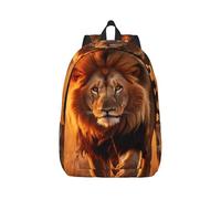 YKJJFVZ African Animals Vintage Print Canvas Backpack, Travel Bag, Stylish and Lightweight with Multiple Pockets, Black, Medium, Black, M