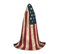 YKJJFVZ American Flag Print Medieval And Renaissance Cloak With Hood,Wizard,Vampire And Halloween Costumes