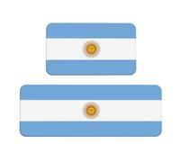 YKJJFVZ Argentine Flag Print Kitchen Mats for Floor,Kitchen Rugs Set,for Various Indoor and Outdoor Spaces