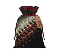 YKJJFVZ Baseball Lace Close Up3 Print Drawstring Gift Bags,Christmas Gift Wrapping Sacks Pouches For Xmas Presents Party Favor