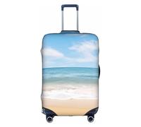 YKJJFVZ Beautiful View Of The Sea Print Suitcase Protector For Travel,Stylish And Protective Bag Covers For Luggage, White, L