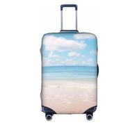 YKJJFVZ Beautiful View Of The Sea Print Suitcase Protector For Travel,Stylish And Protective Bag Covers For Luggage, White, L