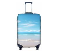 YKJJFVZ Beautiful View Of The Sea Print Suitcase Protector For Travel,Stylish And Protective Bag Covers For Luggage, White, M