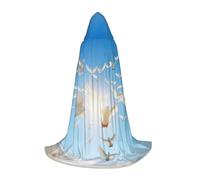 YKJJFVZ Bird Love Heart Art Print Medieval And Renaissance Cloak With Hood,Wizard,Vampire And Halloween Costumes