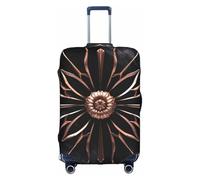 YKJJFVZ Black Rose Gold Marble Print Suitcase Protector For Travel,Stylish And Protective Bag Covers For Luggage, White, M