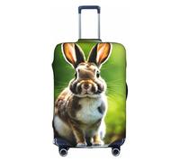 YKJJFVZ Bunny Rabbits Print Suitcase Protector For Travel,Stylish And Protective Bag Covers For Luggage, White, L