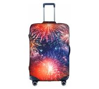 YKJJFVZ Explosion Firework 3d Print Suitcase Protector For Travel,Stylish And Protective Bag Covers For Luggage, White, XL