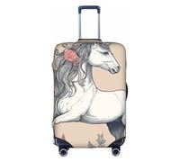 YKJJFVZ Fairy Tale Unicorn Print Suitcase Protector For Travel,Stylish And Protective Bag Covers For Luggage, White, XL