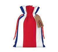 YKJJFVZ Flag Of Costa Rica Print Medium Size Drawstring Gift Bags Jewelry Pouches For Candy Wedding Favors Christmas
