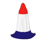 YKJJFVZ French Flag Print Medieval And Renaissance Cloak With Hood,Wizard,Vampire And Halloween Costumes