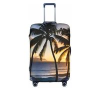 YKJJFVZ Hawaii Sunbeams Print Suitcase Protector For Travel,Stylish And Protective Bag Covers For Luggage, White, S