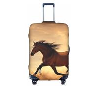 YKJJFVZ Horse Stripes Pattern Print Suitcase Protector For Travel,Stylish And Protective Bag Covers For Luggage, White, XL