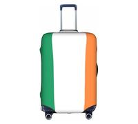 YKJJFVZ Irish Flag Print Suitcase Protector For Travel,Stylish And Protective Bag Covers For Luggage, White, L