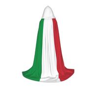 YKJJFVZ Italian Flag Print Medieval And Renaissance Cloak With Hood,Wizard,Vampire And Halloween Costumes