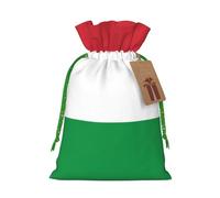 YKJJFVZ Italian Flag Print Medium Size Drawstring Gift Bags Jewelry Pouches For Candy Wedding Favors Christmas
