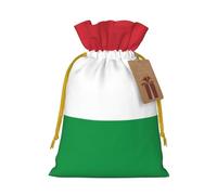 YKJJFVZ Italian Flag Print Medium Size Drawstring Gift Bags Jewelry Pouches For Candy Wedding Favors Christmas