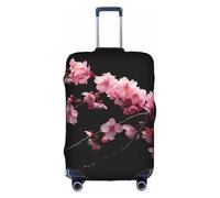 YKJJFVZ Japanese Cherry Flowers Print Suitcase Protector For Travel,Stylish And Protective Bag Covers For Luggage, White, M