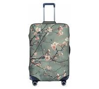 YKJJFVZ Japanese Cherry Flowers Print Suitcase Protector For Travel,Stylish And Protective Bag Covers For Luggage, White, L