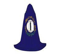 YKJJFVZ Kentucky State Flag Print Medieval And Renaissance Cloak With Hood,Wizard,Vampire And Halloween Costumes